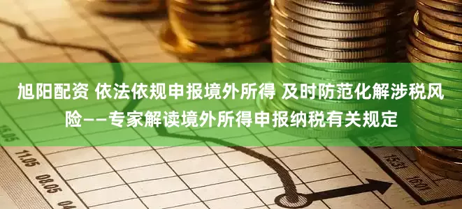 旭阳配资 依法依规申报境外所得 及时防范化解涉税风险——专家解读境外所得申报纳税有关规定